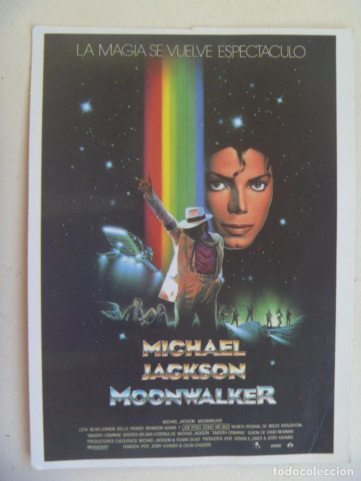 Cine: POSTAL YO AMO EL CINE , CON CARTEL DE LA PELICULA MOONWALKER DE MICHAEL JACKSON