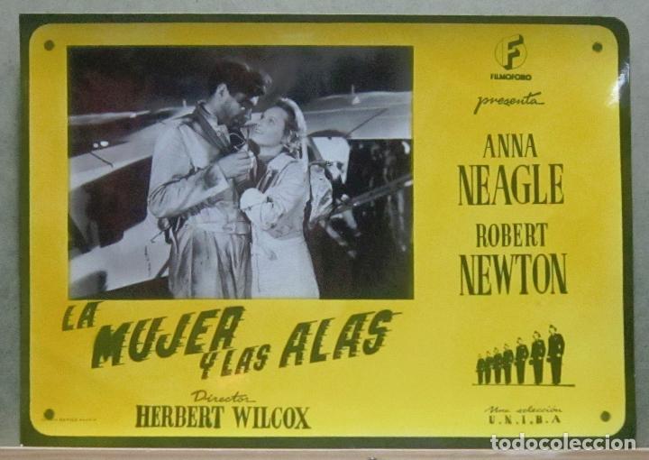 Cine: YH42D LA MUJER Y LAS ALAS ANNA NEAGLE ROBERT NEWTON FOTOCROMO CARTON ORIGINAL ESTRENO