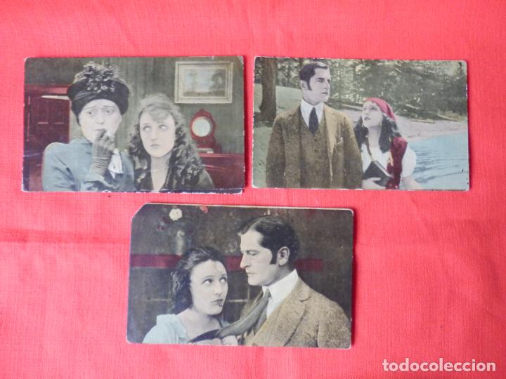 Cine: &iquest;por que no...? 4 fotocromos cine mudo, Carmen mayers, chocolates imperial