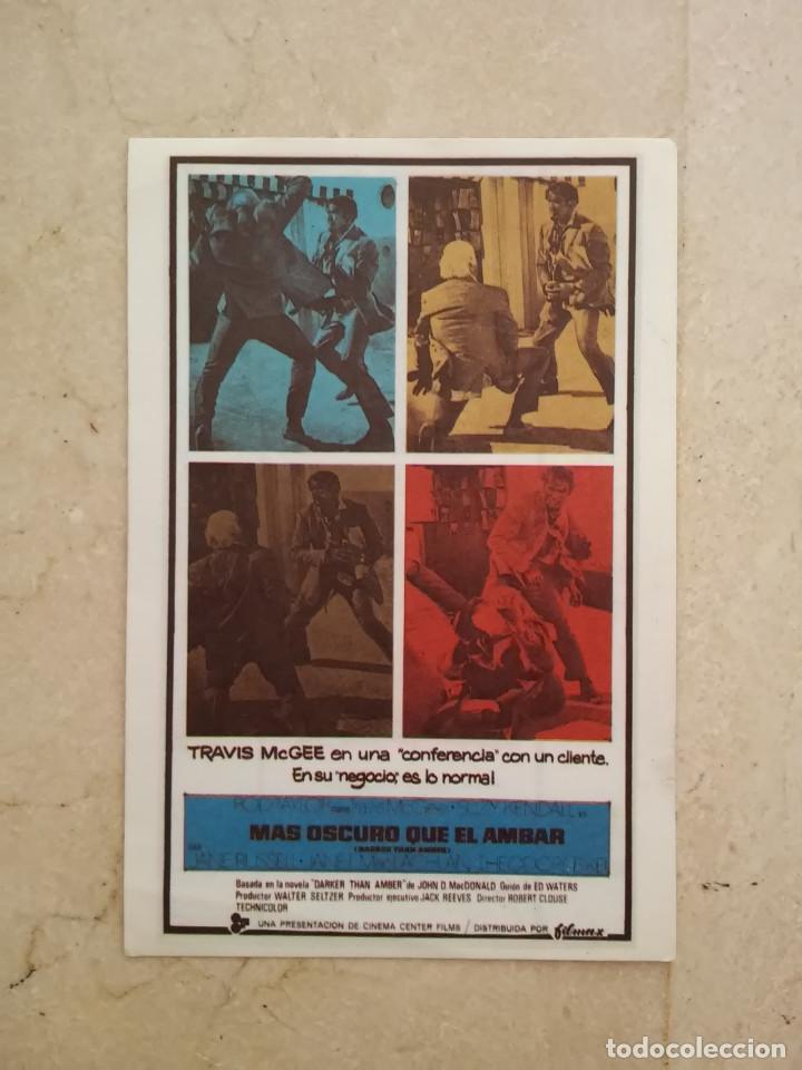 Cine: IMPRESO PAPEL -9*13- MAS OSCURO QUE EL AMBAR - ALBUM - ROD TAYLOR