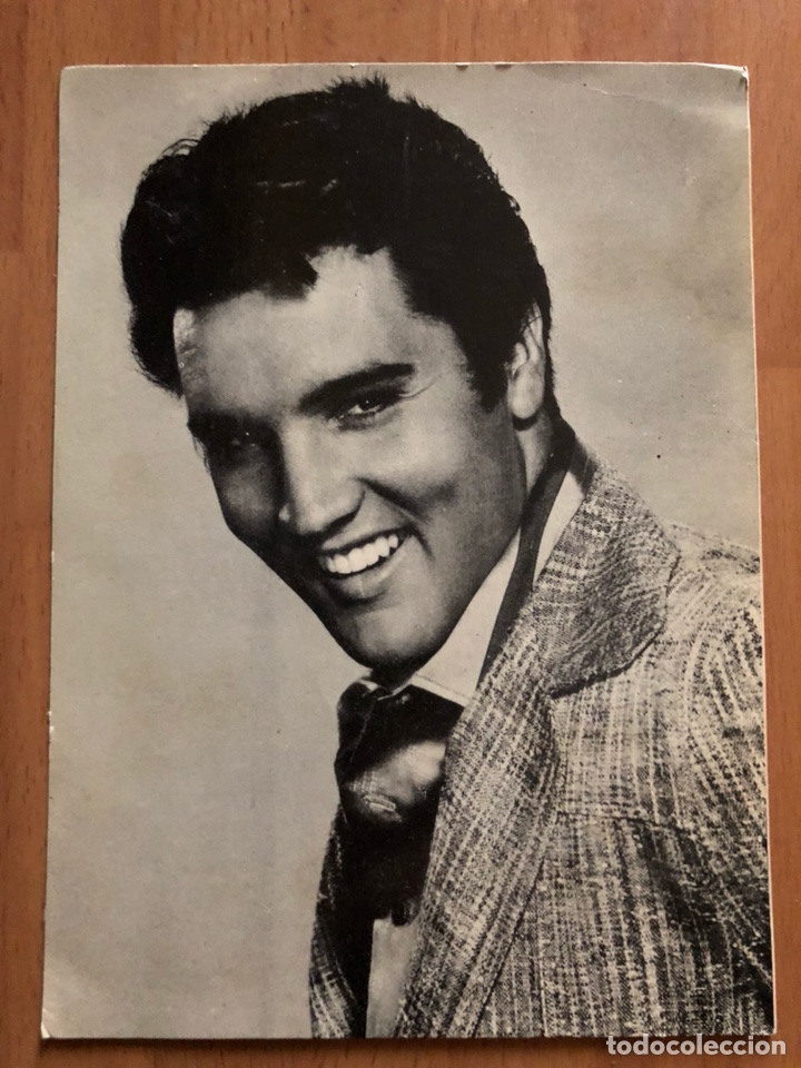 Cine: Tarjeta o postal de Elvis presley obsequio de rom&aacute;ntica