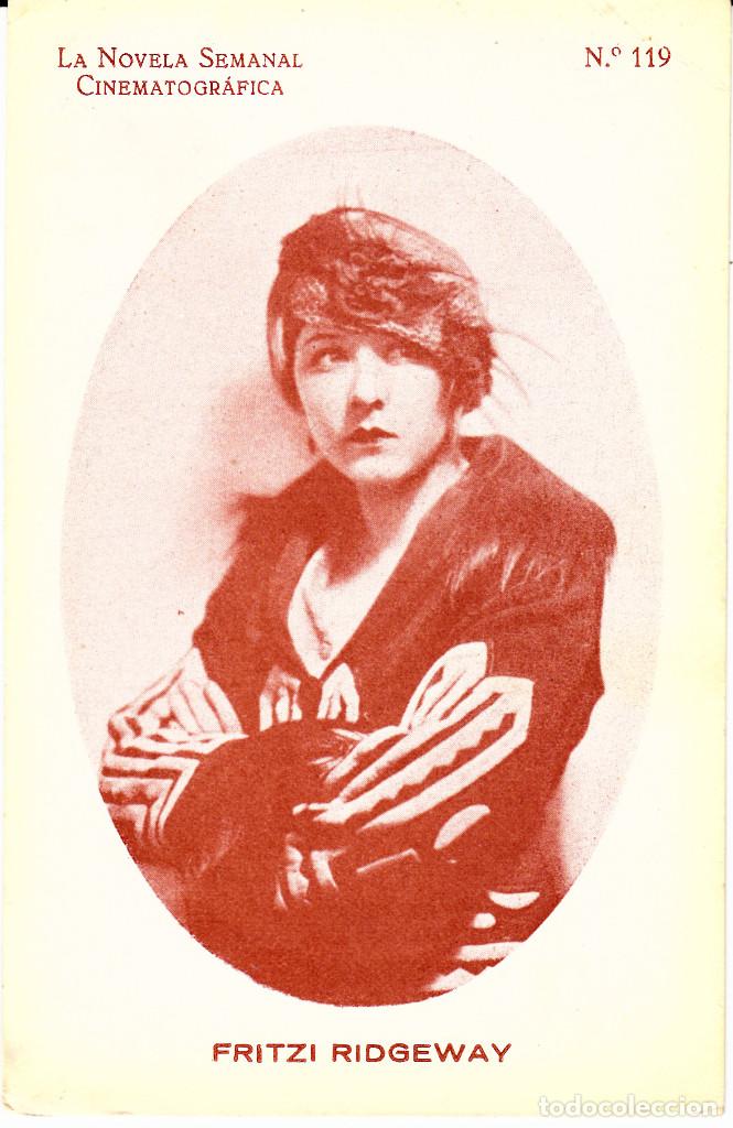 Cinema: POSTAL DE LA NOVELA SEMANAL CINEMATOGR&Aacute;FICA NUM. 119 FRITZI RIDGEWAY