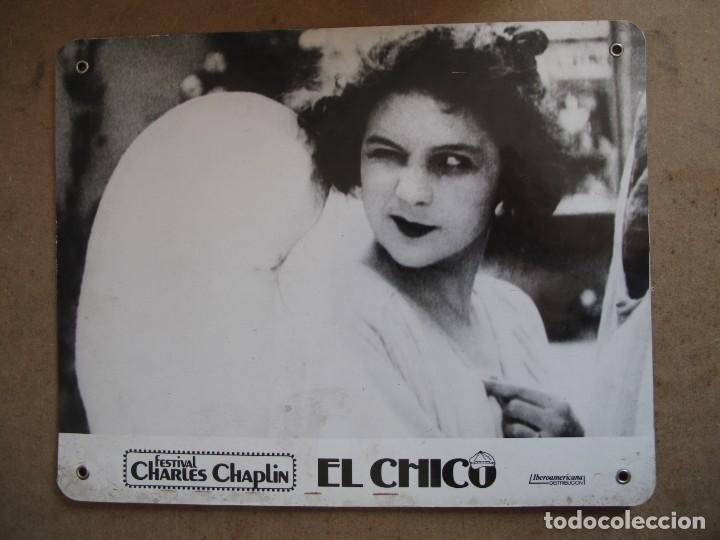 Cine: EL CHICO CHARLIE CHAPLIN ------- FOTO DE CARTON DURO