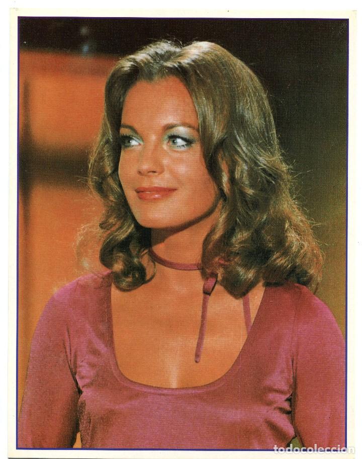 Cine: ROMY SCHNEIDER. TARJET&Oacute;N-FICHA de cartulina 20 X 26 cms.