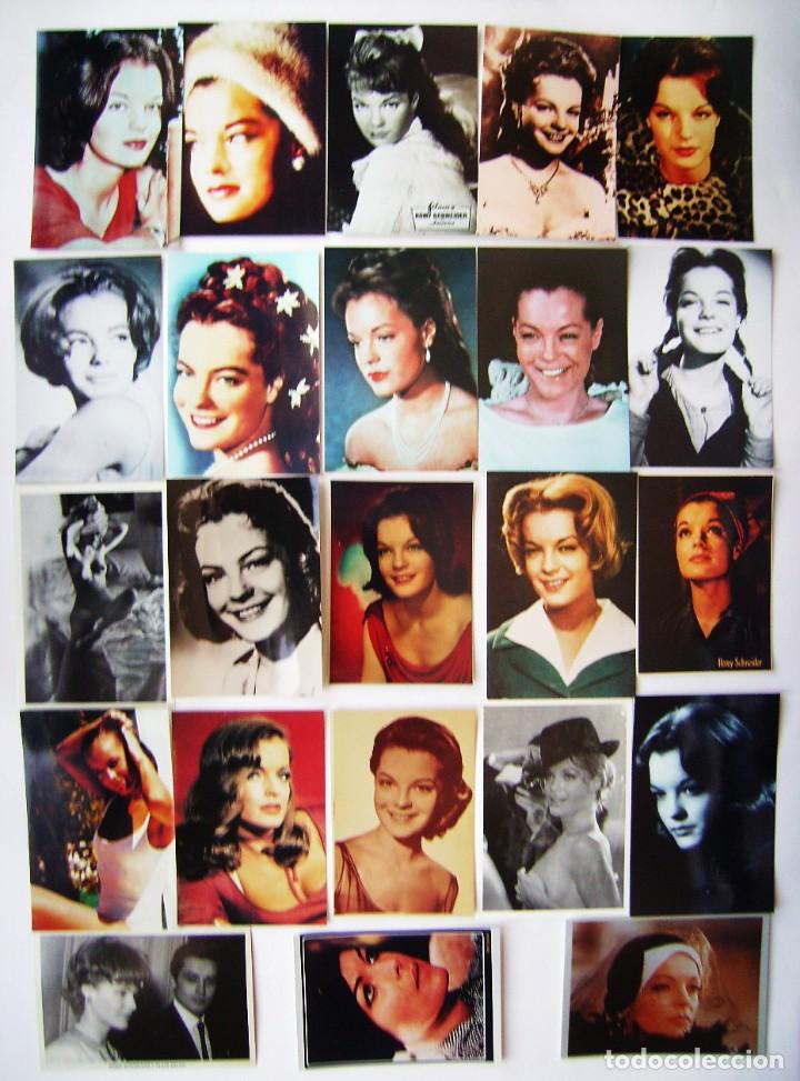 Cine: ROMY SCHNEIDER. 23 FOTOS REPRODUCIDAS. 3 EN POSTAL y 20 EN FOTOGRAF&Iacute;A.