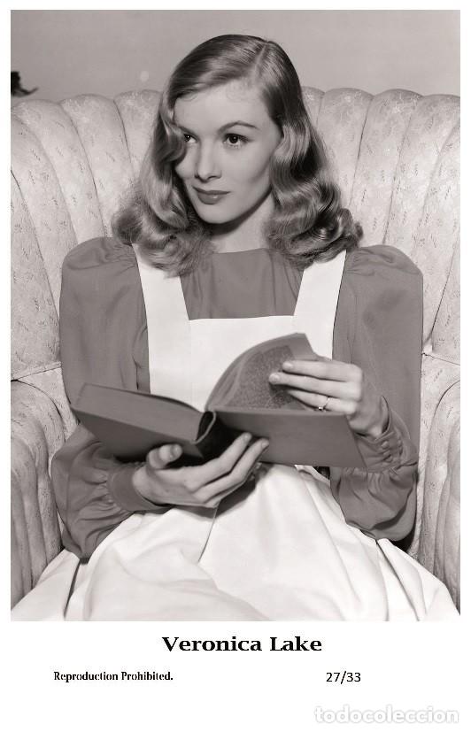 Cine: VERONICA LAKE - Film star Pin Up - Swiftsure PHOTO Postcard 2000 27/33