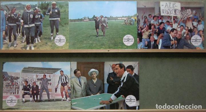 Cine: YQ12 EL PRESIDENTE DEL BORGOROSO F.C. ALBERTO SORDI FUTBOL 5 FOTOCROMOS ORIGINAL ESTRENO