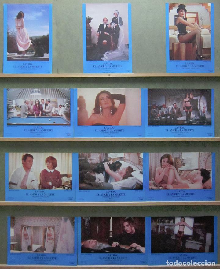 Cinema: YQ28 LA VIDA EL AMOR Y LA MUERTE MARIA JOSE CANTUDO SEXY SET COMPLETO 12 FOTOCROMOS ORIGINAL ESTRENO