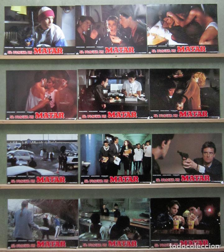 Cine: YQ30 EL PLACER DE MATAR ANTONIO BANDERAS VICTORIA ABRIL SET COMPLETO 12 FOTOCROMOS ORIGINAL ESTRENO