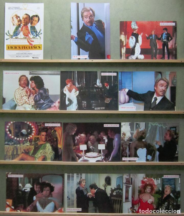 Cinema: YQ42 VICIOS PEQUE&Ntilde;OS EDOUARD MOLINARO MICHEL GALABRU SET COMPLETO 12 FOTOCROMOS ORIGINAL ESTRENO
