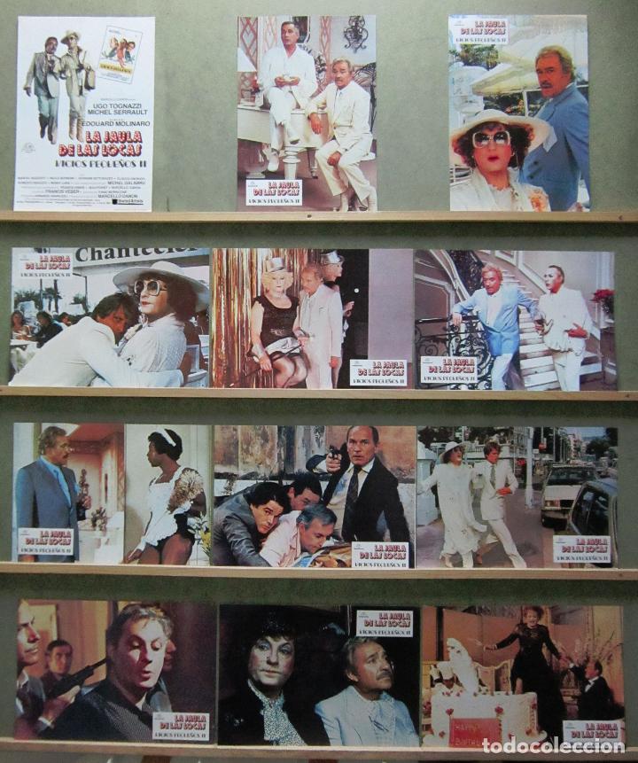 Cinema: YQ44 LA JAULA DE LAS LOCAS VICIOS PEQUE&Ntilde;OS 2 UGO TOGNAZZI SET COMPLETO 12 FOTOCROMOS ORIG ESTRENO
