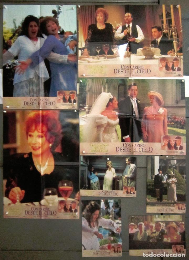 Cine: YQ67 CON CARI&Ntilde;O DESDE EL CIELO BRENDAN FRASER MACLAINE SET COMPLETO 8 FOTOCROMOS ORIGINAL ESTRENO