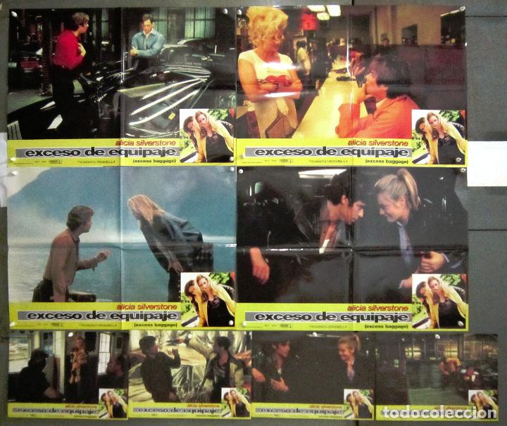Cinema: YQ72 EXCESO DE EQUIPAJE ALICIA SILVERSTONE SET COMPLETO 8 FOTOCROMOS ORIGINAL ESTRENO