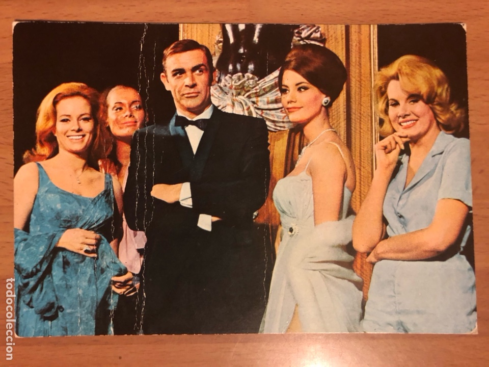 Cine: Antigua postal de Sean Connery james bond