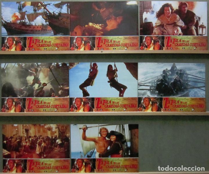 Cine: YR10 LA ISLA DE LAS CABEZAS CORTADAS GEENA DAVIS MATTHEW MODINE SET CTO 8 FOTOCROMOS ORIG ESTRENO
