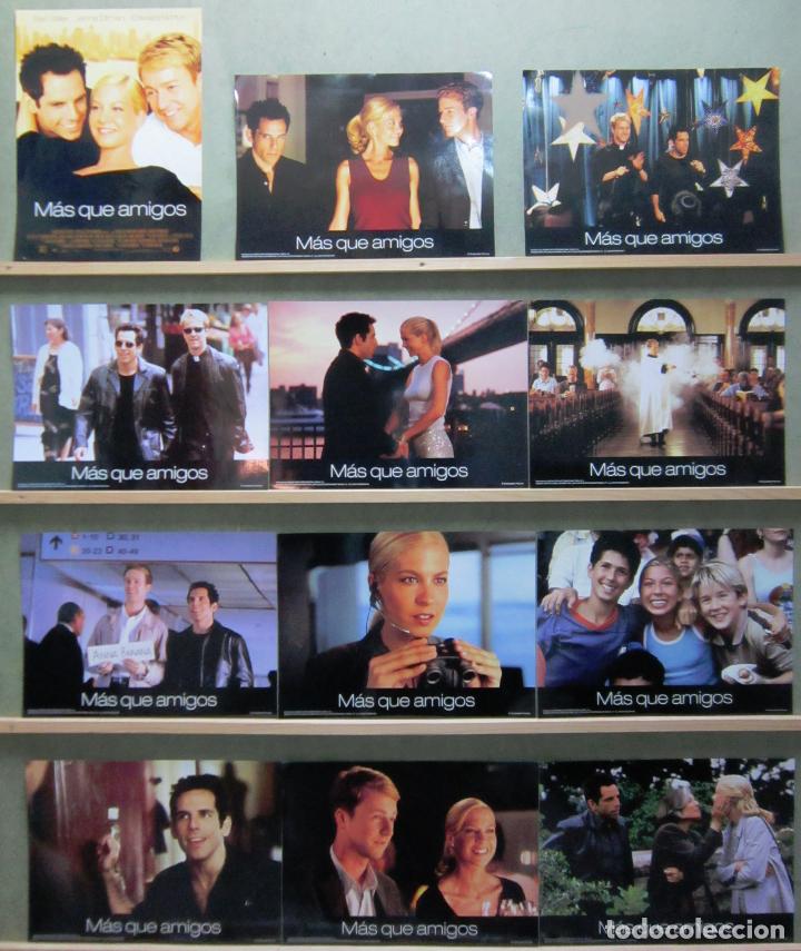 Cine: YR13 MAS QUE AMIGOS BEN STILLER EDWARD NORTON JENNA ELFMAN SET COMPLETO 12 FOTOCROMOS ORIG ESTRENO