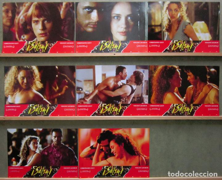 Cine: YR20 SALSA CHRISTIANNE GOUT VINCENT LECOEUR SET COMPLETO 8 FOTOCROMOS ORIGINAL ESTRENO
