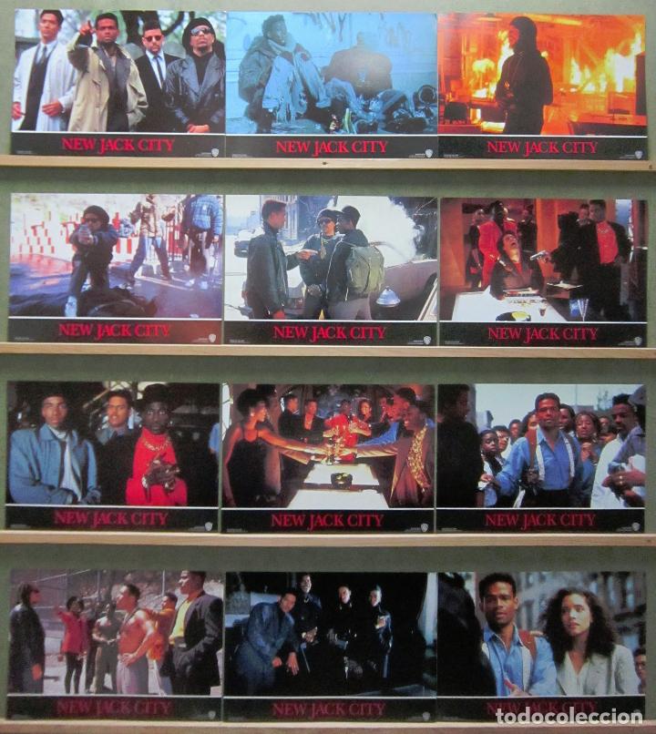 Cinema: YR25 NEW JACK CITY WESLEY SNIPES MARIO VAN PEEBLES ICE-T SET COMPLETO 12 FOTOCROMOS ORIGINAL ESTRENO