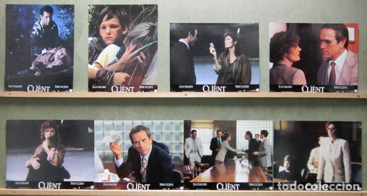 Cinema: YR29 EL CLIENTE SUSAN SARANDON JOHN GRISHAM SET COMPLETO 8 FOTOCROMOS ORIGINAL FRANCES