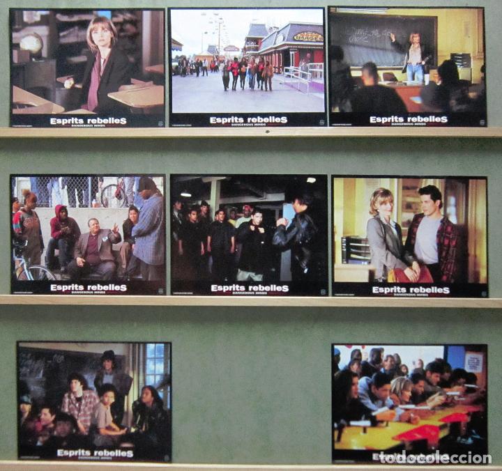 Kino: YR31 MENTES PELIGROSAS MICHELLE PFEIFFER SET COMPLETO 8 FOTOCROMOS ORIGINAL FRANCES