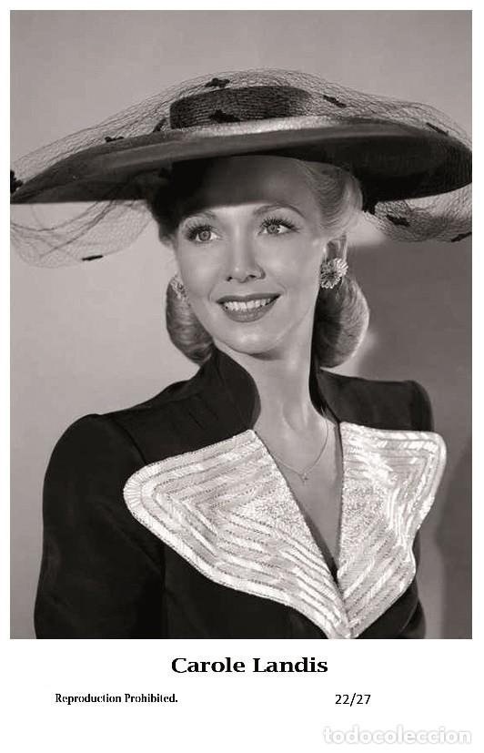 Cine: CAROLE LANDIS - Film star Pin Up PHOTO POSTCARD - 22-27 Swiftsure Postcard