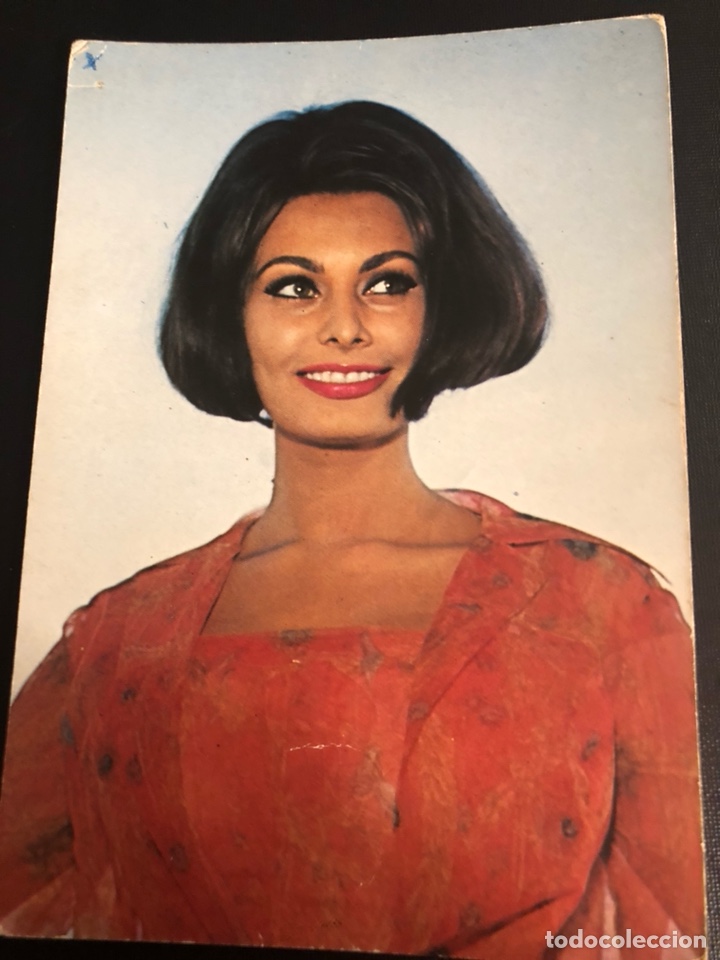 Cine: Antigua tarjeta postal sofia Sophia Loren