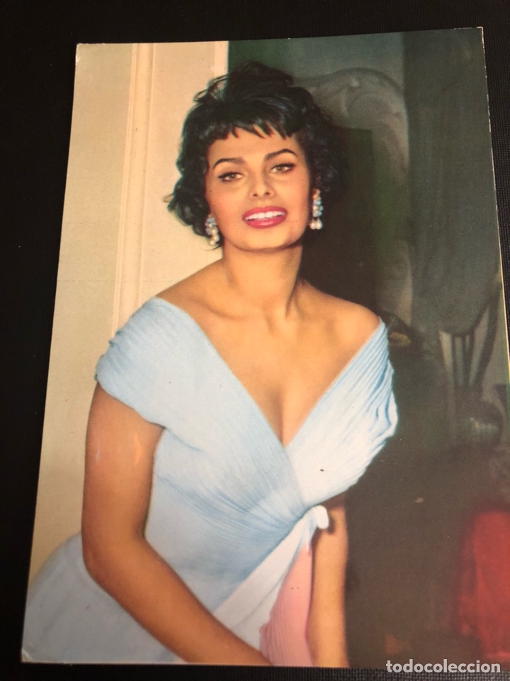 Cine: Antigua tarjeta postal de Sof&iacute;a Sophia Loren