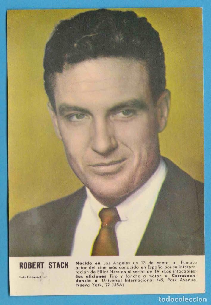 Cine: ROBERT STACK. FOTO UNIVERSAL INT. REVERSO EN BLANCO