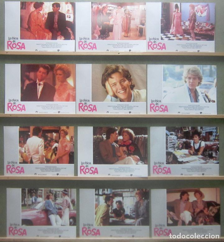 Cinema: YR68 LA CHICA DE ROSA MOLLY RINGWALD SET COMPLETO 12 FOTOCROMOS ORIGINALES ESTRENO