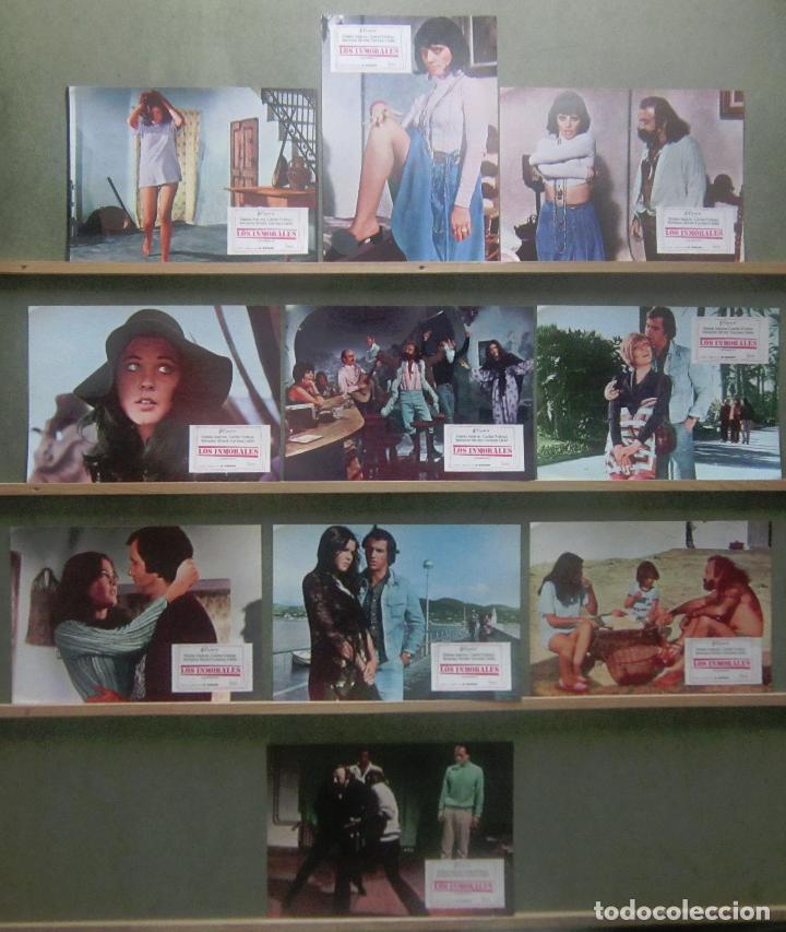 Cinema: YR70 LOS INMORALES VERONICA MIRIEL SIMON ANDREU SET COMPLETO 10 FOTOCROMOS ORIGINAL ESTRENO