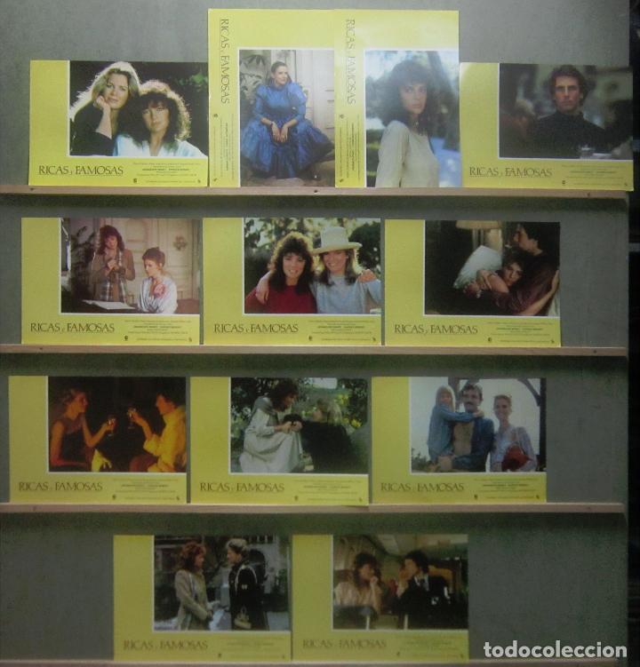 Cinema: YR74 RICAS Y FAMOSAS JACQUELINE BISSET CANDICE BERGEN SET COMPLETO 12 FOTOCROMOS ORIGINAL ESTRENO