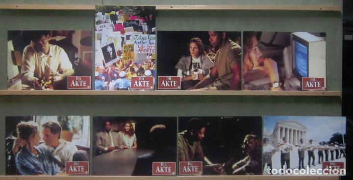 Cinema: YR78 EL INFORME PELICANO JULIA ROBERTS DENZEL WASHINGTON SET COMPLETO 8 FOTOCROMOS ORIGINAL ALEMAN