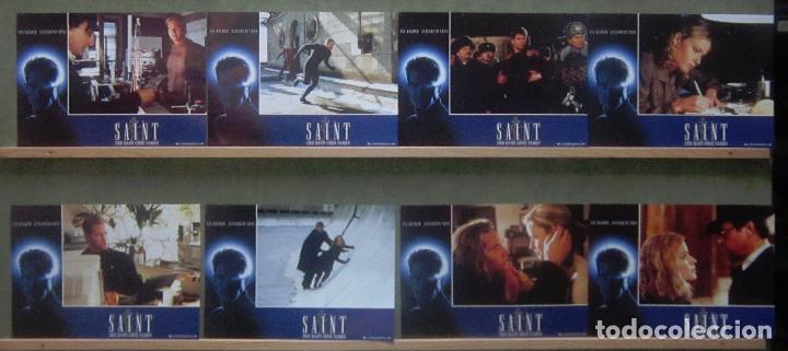Kino: YR82 EL SANTO VAL KILMER ELIZABETH SHUE SET COMPLETO 8 FOTOCROMOS ORIGINAL ALEMAN