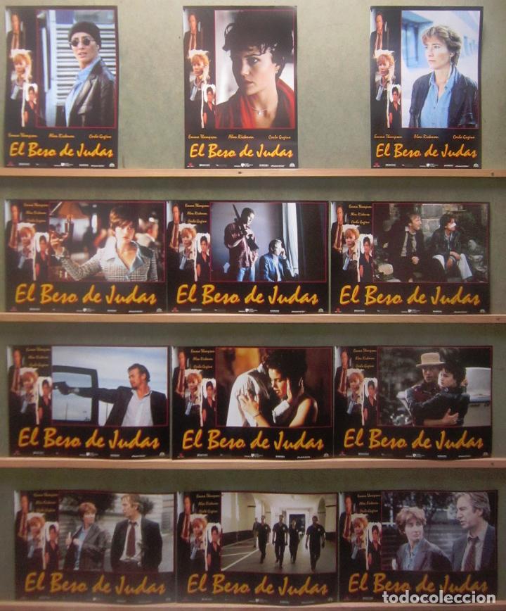 Cinema: YR87 EL BESO DE JUDAS ALAN RICKMAN EMMA THOMPSON SET COMPLETO 12 FOTOCROMOS ORIGINAL ESTRENO