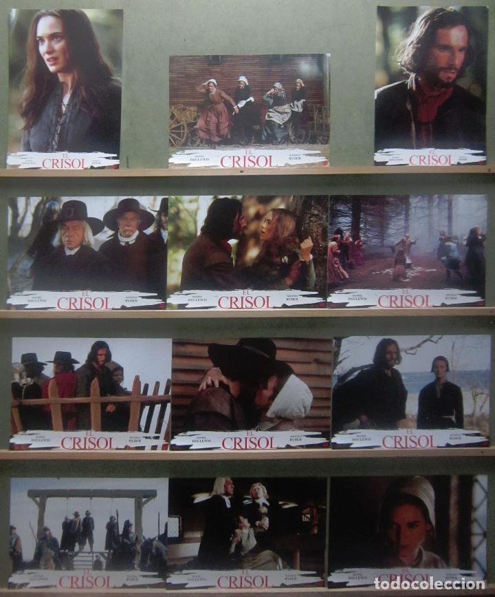 Cine: YR88 EL CRISOL DANIEL DAY LEWIS WINONA RYDER SET COMPLETO 12 FOTOCROMOS ORIGINAL ESTRENO