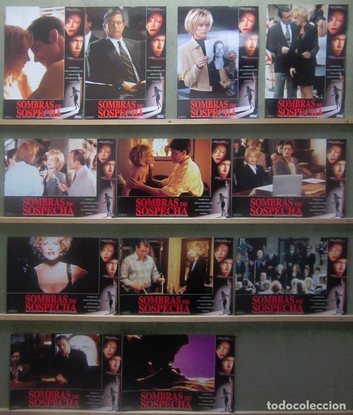 Cine: YR89 SOMBRAS DE SOSPECHA MELANIE GRIFFITH TOM BERENGER SET COMPLETO 12 FOTOCROMOS ORIGINAL ESTRENO