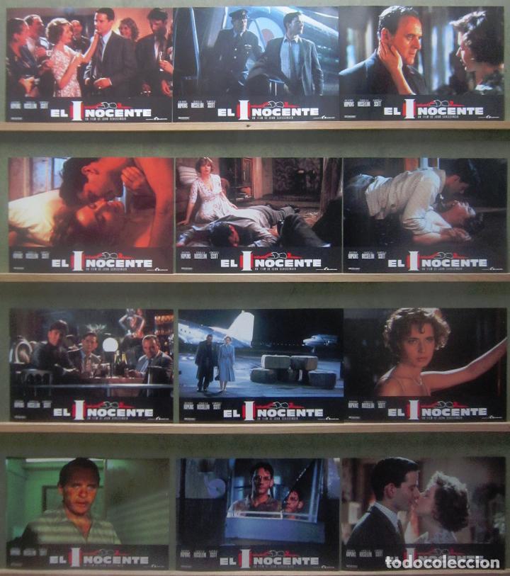 Cine: YS03 EL INOCENTE ANTHONY HOPKINS ISABELLA ROSSELLINI SET COMPLETO 12 FOTOCROMOS ORIGINAL ESTRENO