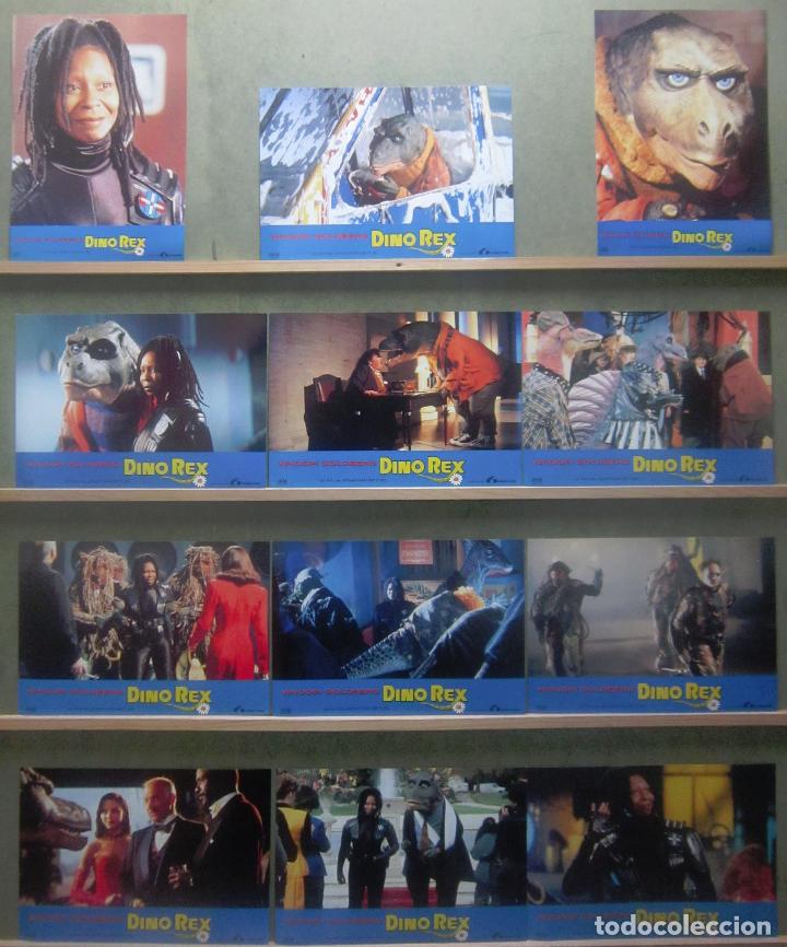 Cinema: YS04 DINO REX WHOOPI GOLDBERG SET COMPLETO 12 FOTOCROMOS ORIGINAL ESTRENO