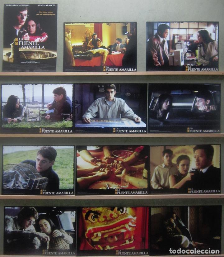 Cinema: YS13 LA FUENTE AMARILLA EDUARDO NORIEGA SILVIA ABASCAL SET COMPLETO 12 FOTOCROMOS ORIGINAL ESTRENO