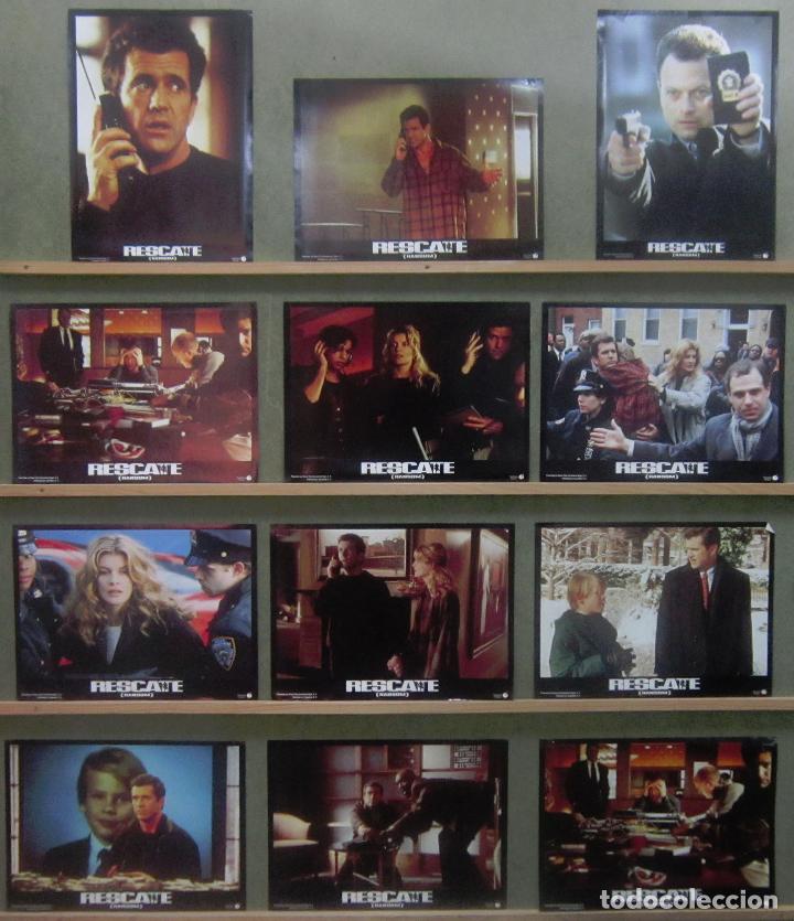 Cinema: YS19 RESCATE MEL GIBSON RENE RUSSO GARY SINISE SET COMPLETO 12 FOTOCROMOS ORIGINAL ESTRENO
