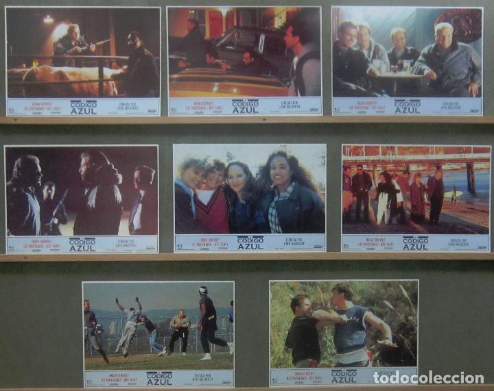 Cine: YS23 CODIGO AZUL BRIAN DENNEHY JOE PANTOLIANO SET 8  FOTOCROMOS ORIGINAL ESTRENO