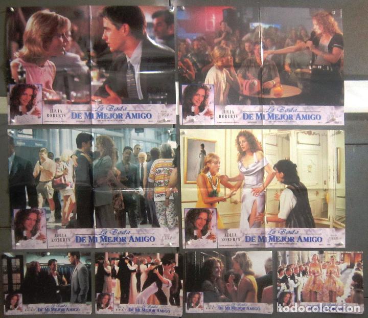 Cinema: YS27 LA BODA DE MI MEJOR AMIGO JULIA ROBERTS CAMERON DIAZ SET COMPLETO 8 FOTOCROMOS ORIGINAL ESTRENO