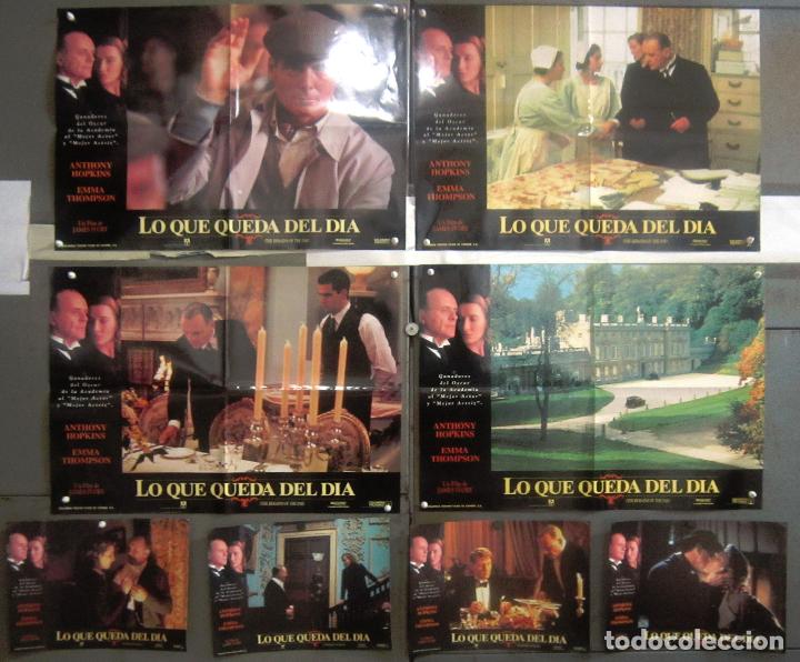 Cinema: YS28 LO QUE QUEDA DEL DIA ANTHONY HOPKINS JAMES IVORY SET COMPLETO 8 FOTOCROMOS ORIGINAL ESTRENO