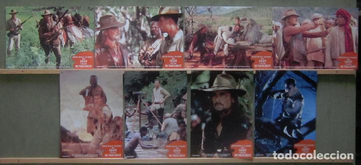 Cinema: YS39  LOS DEMONIOS DE LA NOCHE MICHAEL DOUGLAS VAL KILMER SET COMPLETO 8 FOTOCROMOS ORIGINAL ALEMAN