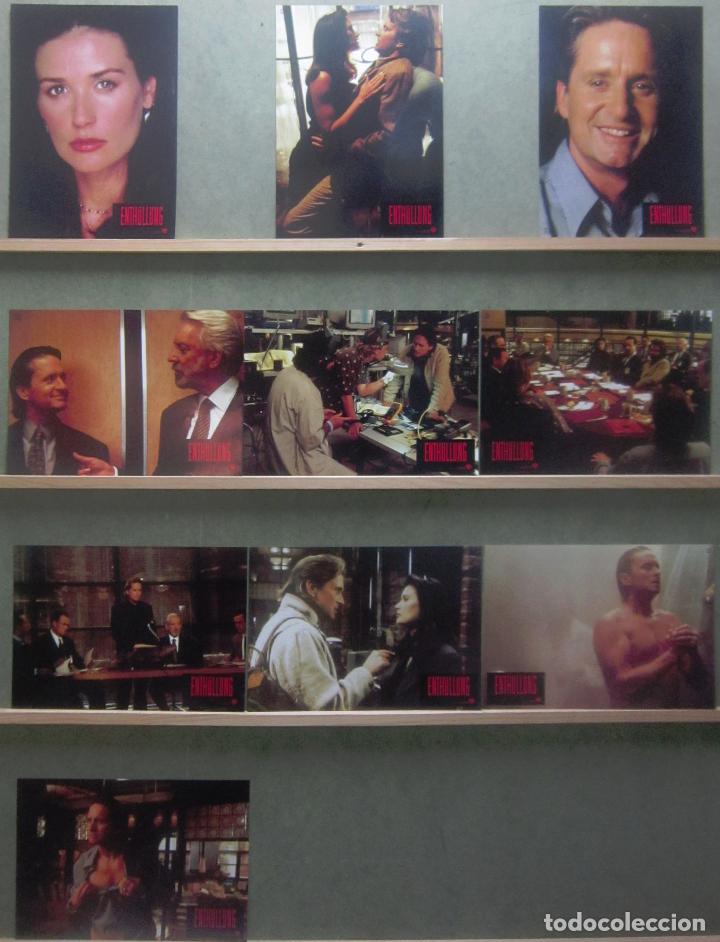 Cinema: YS40 ACOSO DEMI MOORE MICHAEL DOUGLAS SET COMPLETO 10 FOTOCROMOS ORIGINAL ALEMAN