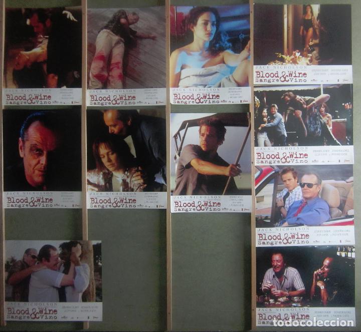 Cinema: YS46 SANGRE Y VINO JENNIFER LOPEZ JACK NICHOLSON SET COMPLETO 11 FOTOCROMOS ORIGINAL ESTRENO