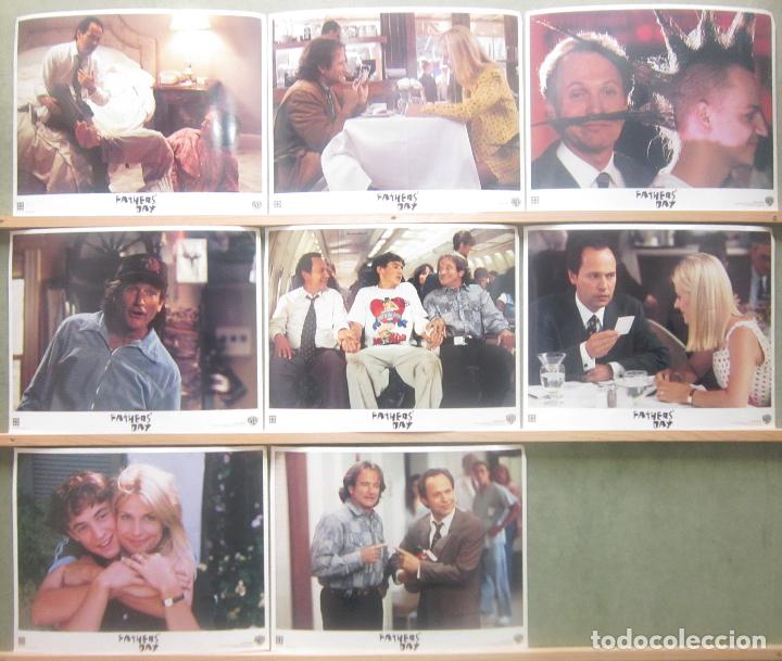 Cinema: YS82 UN LIO PADRE BILLY CRYSTAL ROBIN WILLIAMS SET COMPLETO 8 FOTOCROMOS ORIG AMERICANO