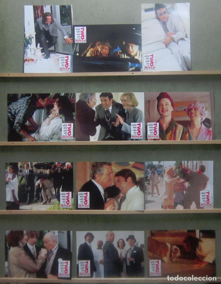 Cinema: ADA62 TWO MUCH ANTONIO BANDERAS MELANIE GRIFFITH TRUEBA SET COMPLETO 12 FOTOCROMOS ORIGINAL ALEMAN