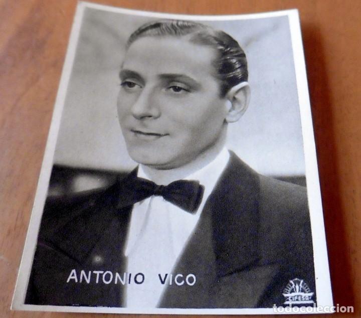 Cin&eacute;ma: TARJETA DE CINE - ORIGINAL - B/N - CIFESA - ANTONIO VICO