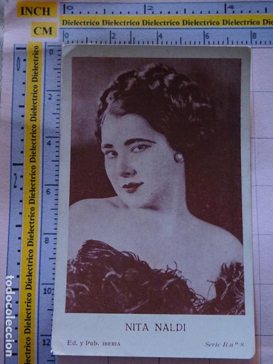 Kino: ANTIGUO FOTO CROMO POSTAL DE CINE. IBERIA SERIE B 8 NITA NALDI. 2344